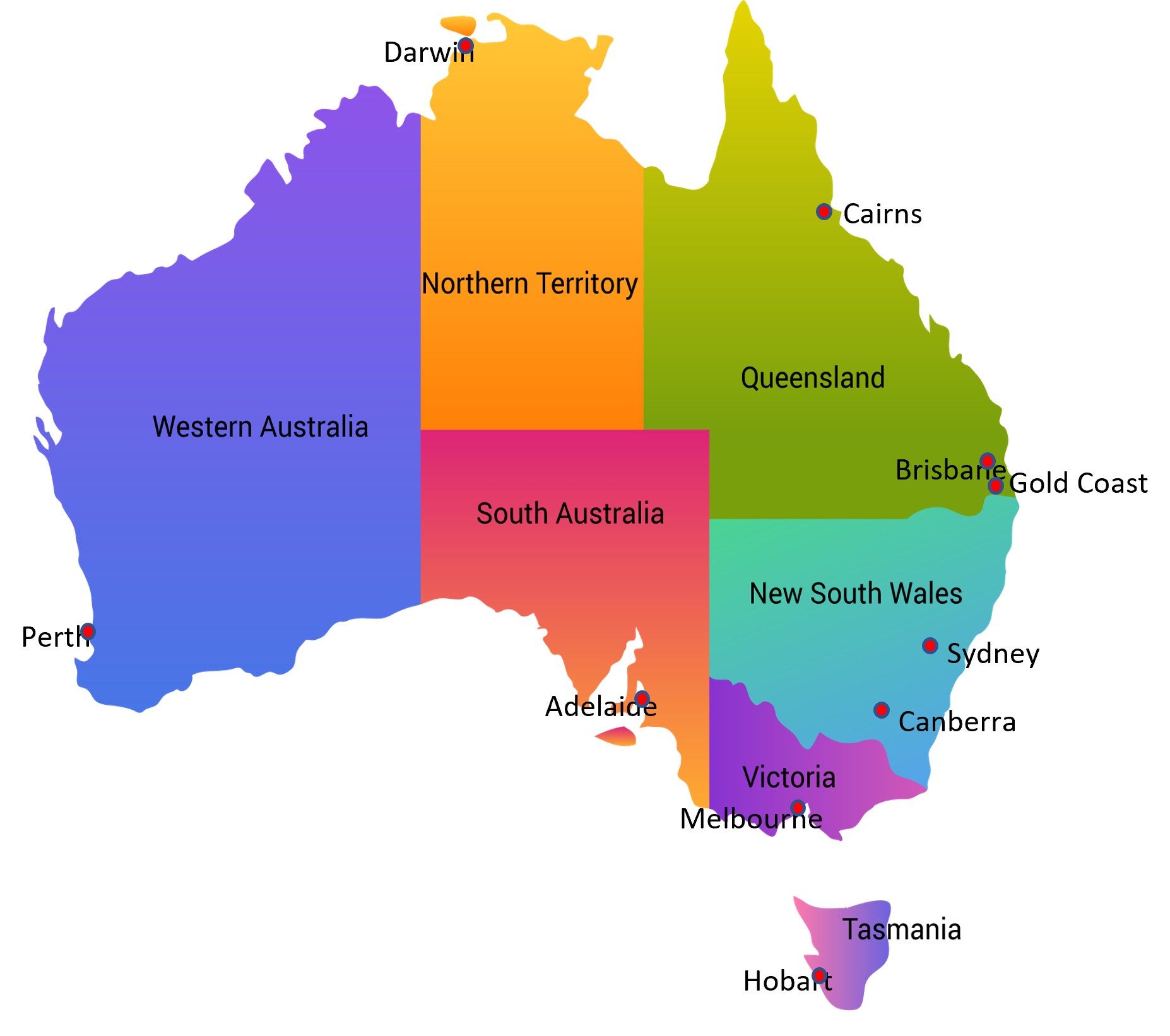Australia map
