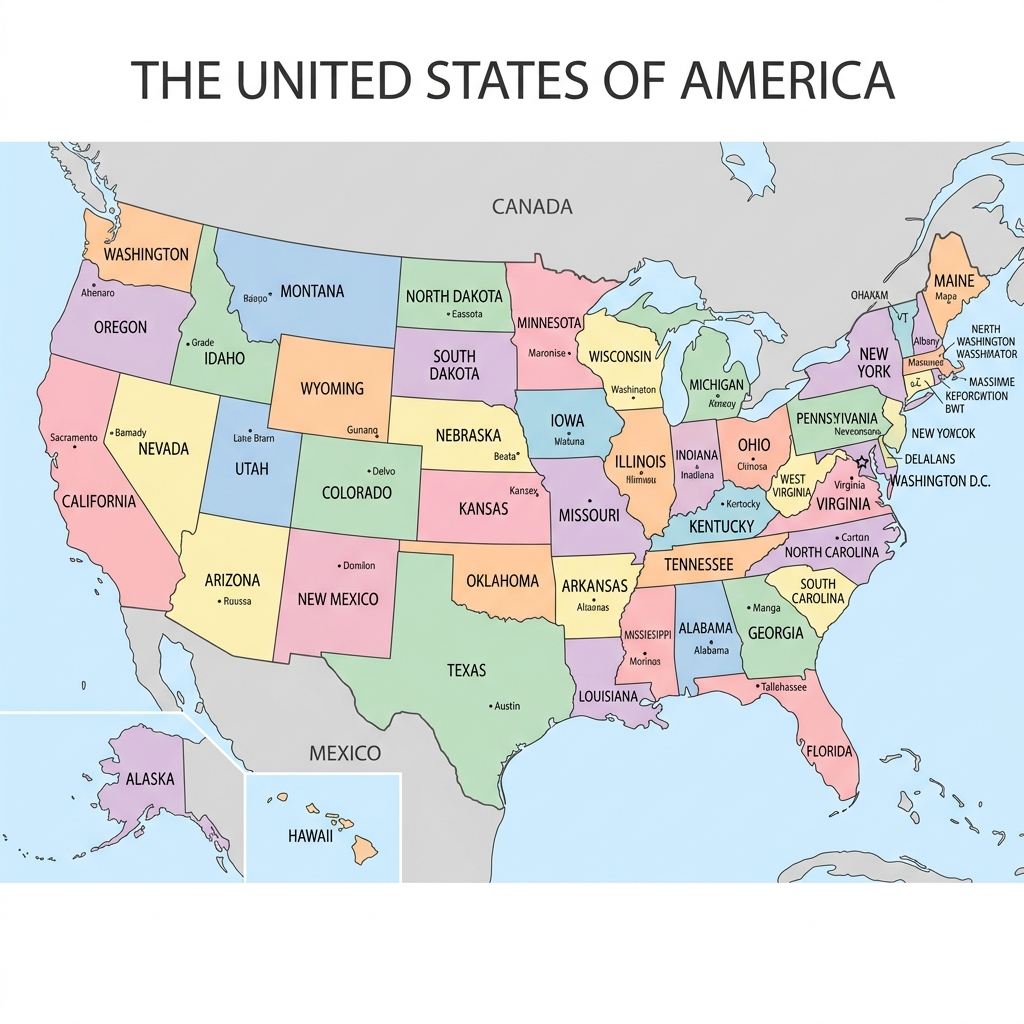 USA map