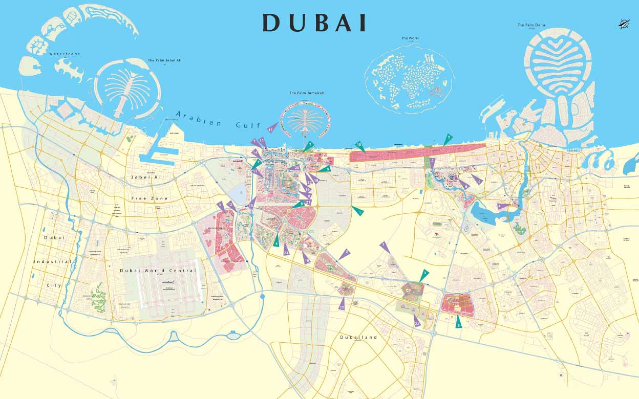 Dubai map